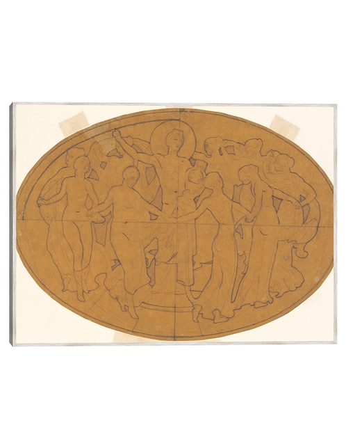 Cuadro decorativo Estudio Para Apolo y Las Musas (Hacia 1921) técnica mixta Arte 1