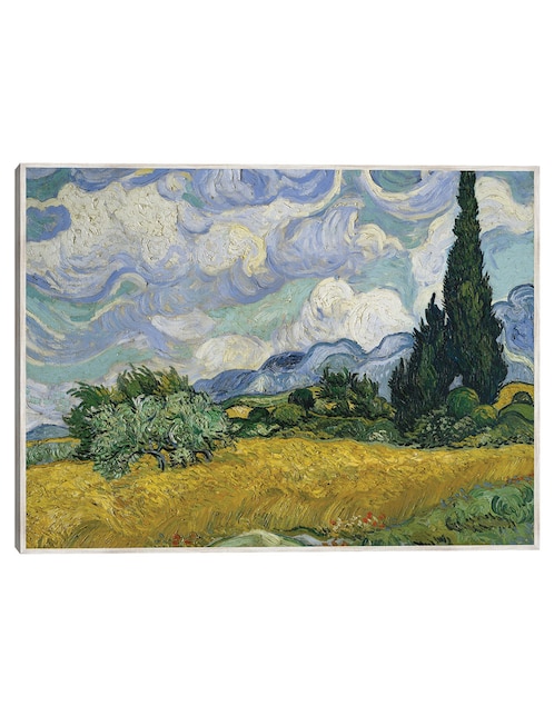 Cuadro decorativo Campo De Trigo Con Cipreses (1889) técnica mixta Cuadros Jr Campos