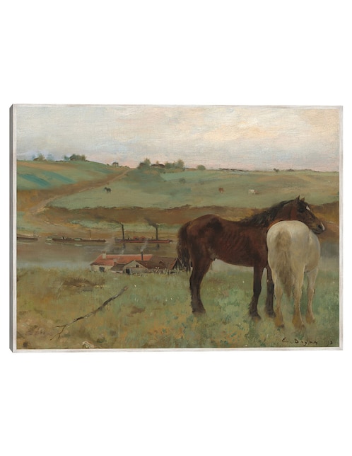 Cuadro decorativo Caballos En Una Pradera, 1871 técnica mixta Vida Silvestre 1