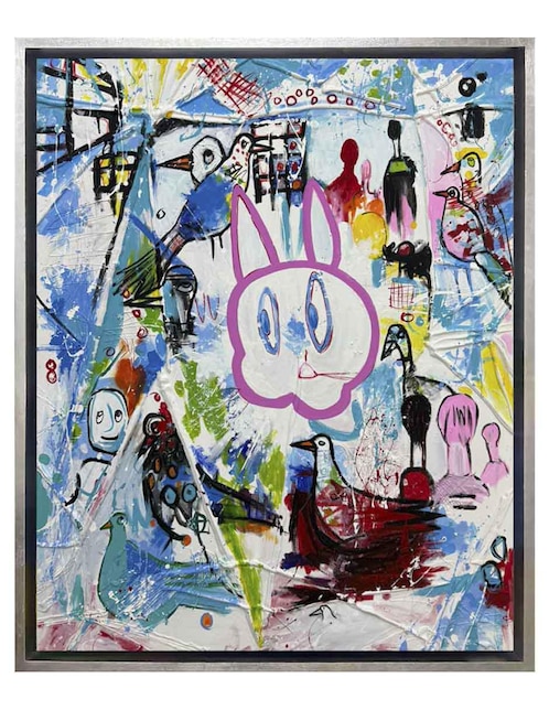 Pintura Caos Inocente técnica acrílico Lune Art Gallery Pop