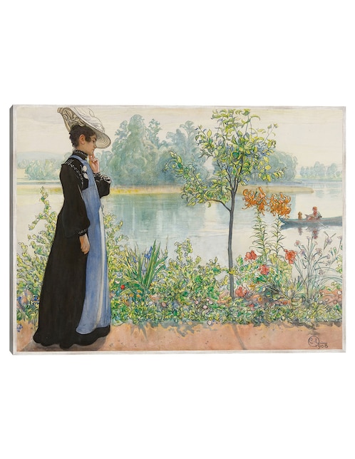 Cuadro decorativo Karin Por La Orilla técnica mixta Gente 1