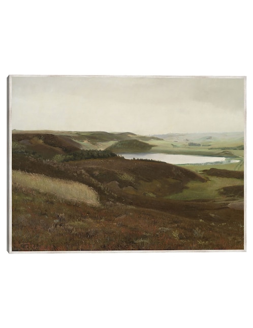 Cuadro decorativo Un Paisaje Cerca de Bryrup, Jutlandia (1888) técnica mixta Cuadros Jr Campos