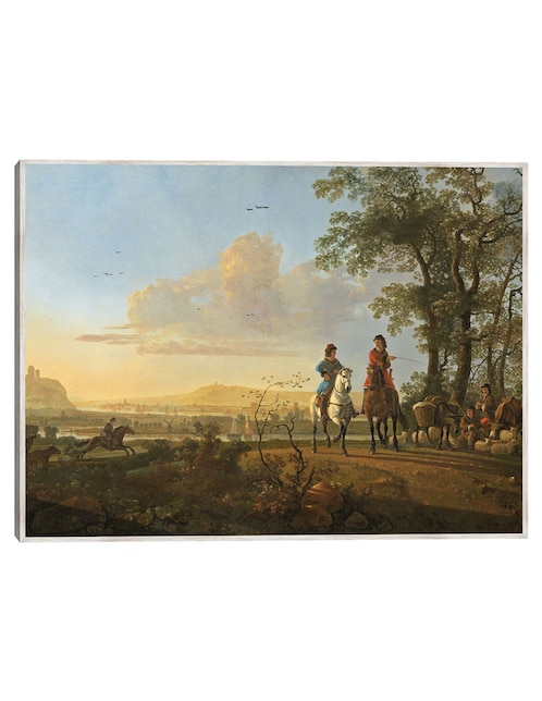 Cuadro decorativo Jinetes Y Pastores con Ganado. técnica mixta Cuadros Jr Caminos