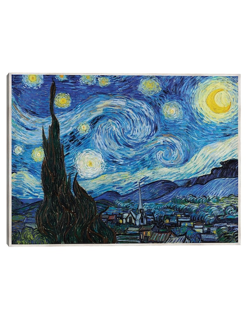 Cuadro decorativo La Noche Estrellada (1889) técnica mixta Cuadros Jr Inspiración