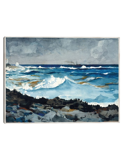 Cuadro decorativo Costa Y Surf, Nassau (1899) técnica mixta Olas 1