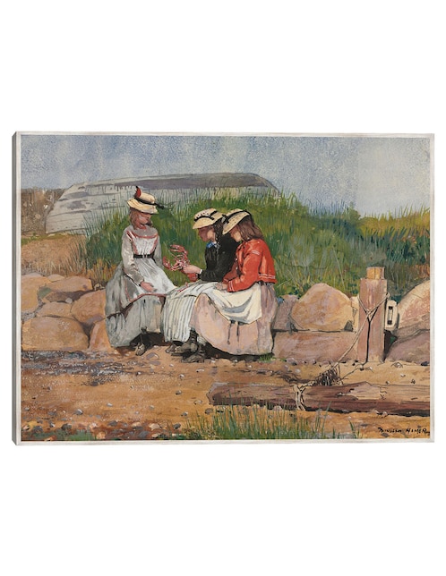 Cuadro decorativo La Hija de Un Pescador (1873) técnica mixta Gente 1