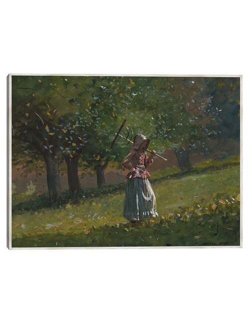 CUADROS JR Cuadro decorativo La Chica Del Rastrillo de Heno (1878) técnica mixta Cuadros Jr Gente