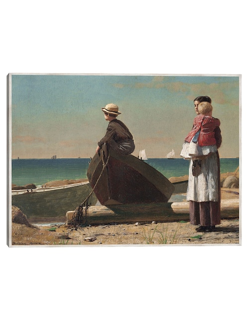 Cuadro decorativo ¡Viene Papá! (1873) técnica mixta Gente 1