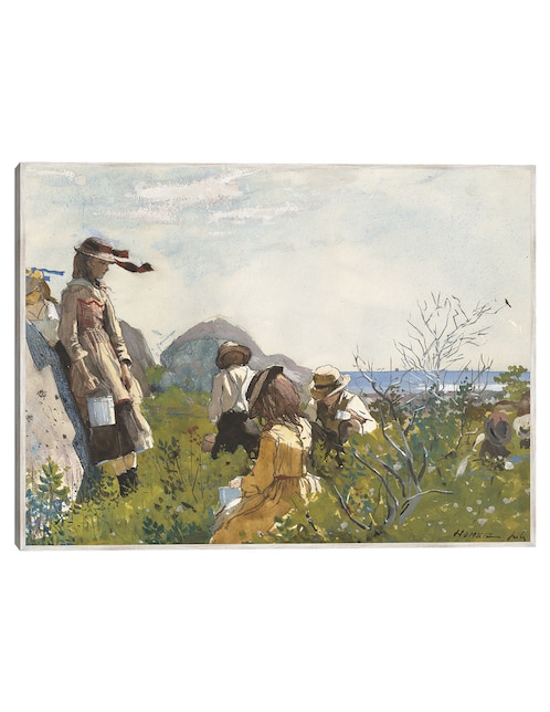 Cuadro decorativo Recolectores de Bayas (1873) técnica mixta Gente 1
