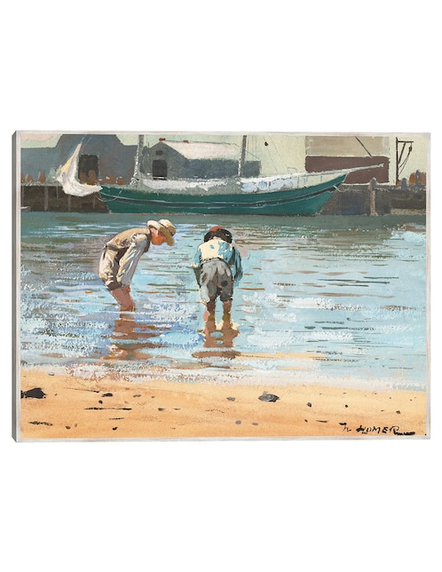 Cuadro decorativo Niños Vadeando (1873) técnica mixta Cuadros Jr Gente