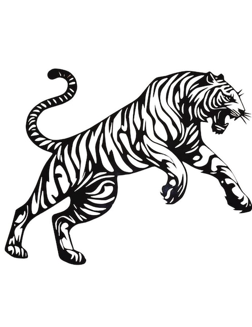 Figura decorativa de animal Animal Planet Mubel tigre de metal