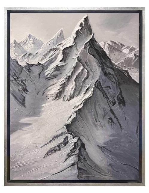 Pintura Mountain técnica mixta Lune Art Gallery Montañas