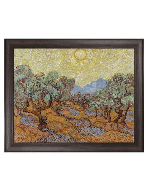Cuadro decorativo Olivo de Vincent Van Gogh técnica mixta 1