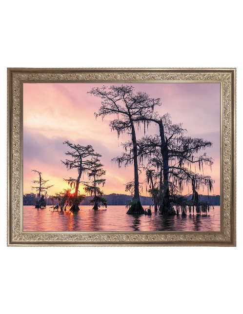 Cuadro decorativo Enmarcado- Amanecer sobre el lago Palourde de Andy Crawford mixta Cuadros Jr
