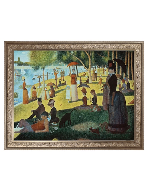 Cuadro decorativo Seurat – tarde de domingo en la isla de portfolio arts group técnica mixta 1