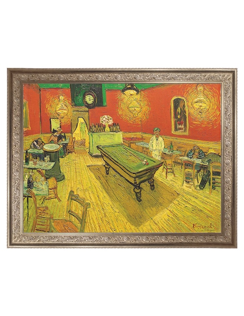 Cuadro decorativo Café nocturno con mesa de billar de Portfolio Arts Group técnica mixta 1