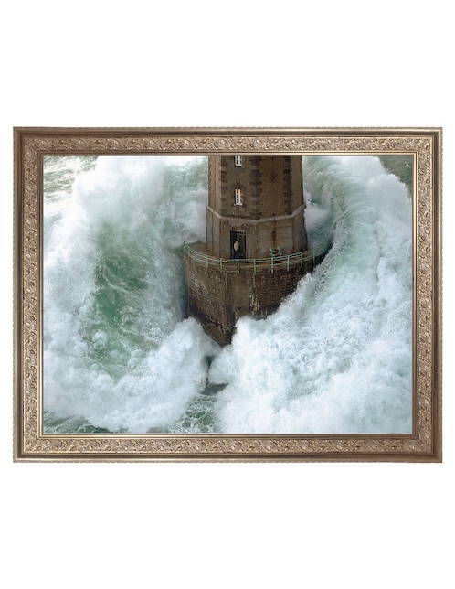 Cuadro decorativo Faros en la tormenta – la jument de Jean Guichard técnica mixta 1