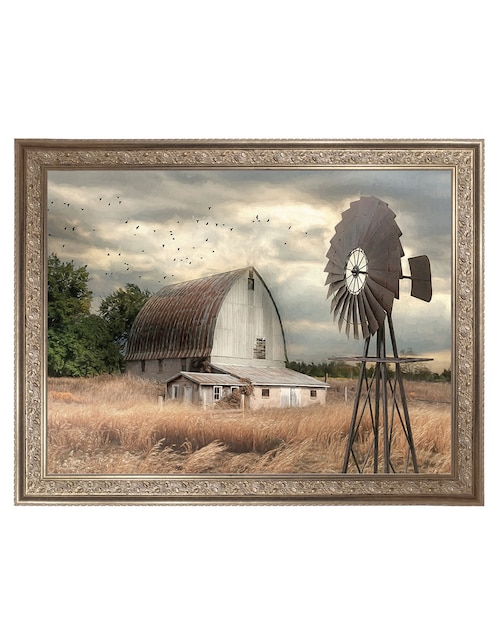 Cuadro decorativo Granja de la bahía Henderson de Lori Deiter técnica mixta 1