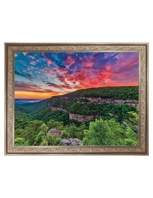 Cuadro decorativo Amanecer en Cloudland Canyon de Andy Crawford técnica mixta 1