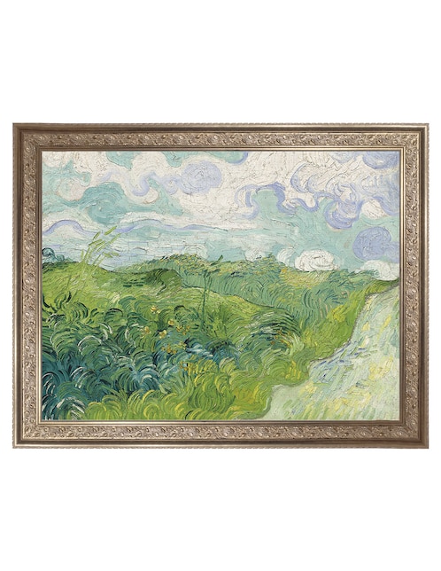 Cuadro decorativo Campos de trigo verde, Auvers (1890) de Vincent Van Gogh técnica mixta 1