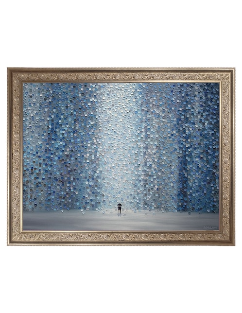 Cuadro decorativo Lluvia azul de Ekaterina Ermilkina técnica mixta Cuadros Jr