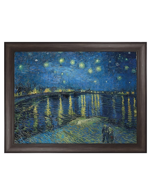 Cuadro decorativo Noche estrellada sobre el Ródano (1888) de Vincent van Gogh técnica mixta Cuadros Jr