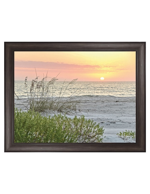 Cuadro decorativo Atardecer calmante de Mary Lou Johnson técnica mixta 1