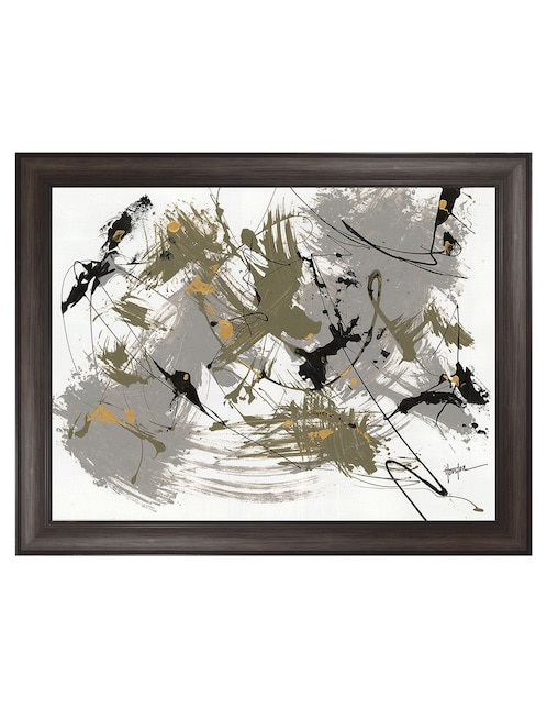 Cuadro decorativo Negro y dorado 1 de Dan Houston técnica mixta Cuadros Jr