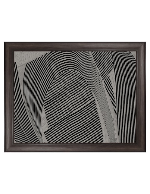 Cuadro decorativo Tejido gris I de Mike Schick técnica mixta 1