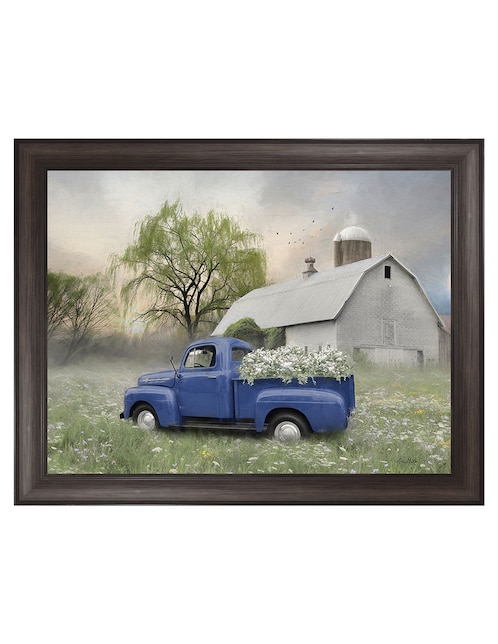 Cuadro decorativo Primavera de antaño de Lori Deiter técnica mixta 1