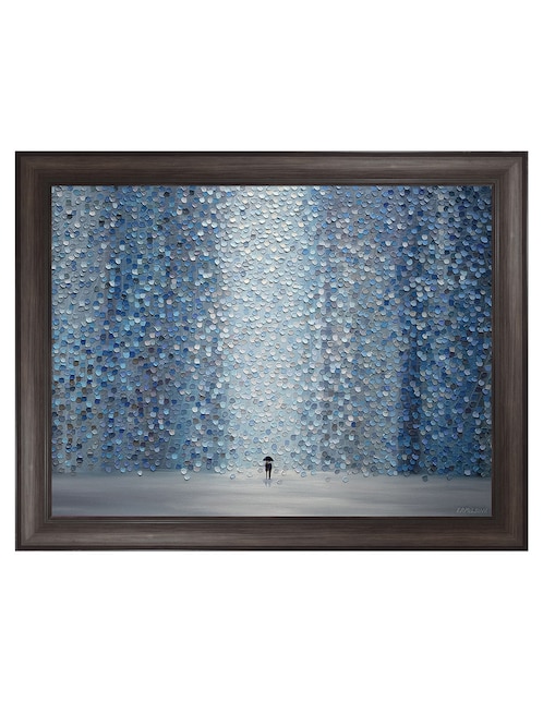 Cuadro decorativo Lluvia azul de Ekaterina Ermilkina técnica mixta Cuadros Jr