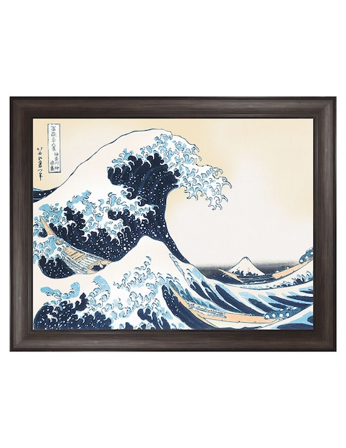Cuadro decorativo Hokusai – La gran ola de Portfolio Arts Group técnica mixta 1