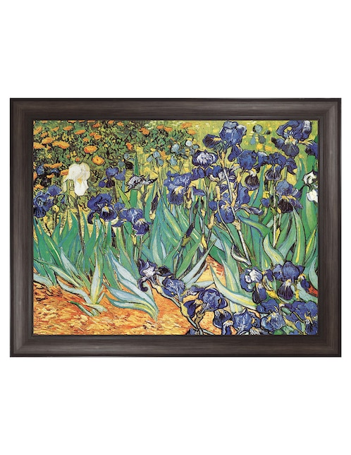 Cuadro decorativo Van Gogh – Jardín de iris de Portfolio Arts Group técnica mixta 1