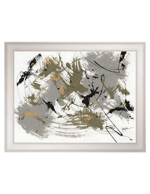Cuadro decorativo Negro y dorado 1 de Dan Houston técnica mixta Cuadros Jr