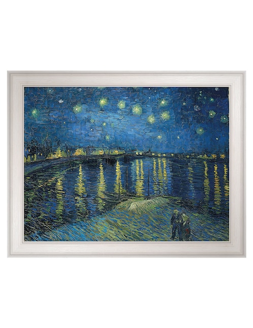 Cuadro decorativo Noche estrellada sobre el Ródano (1888) de Vincent van Gogh técnica mixta 1