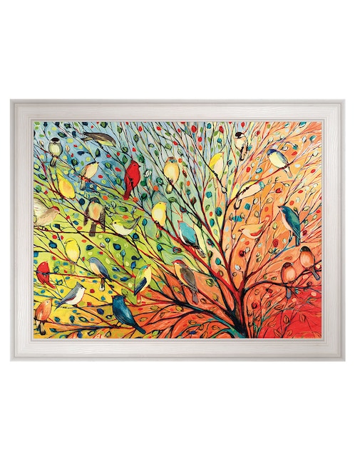 Cuadro decorativo 27 aves de Jennifer Lommers técnica mixta Cuadros Jr