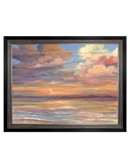 Cuadro decorativo Atardecer en Isla Coral de Paul Brent técnica mixta Cuadros Jr