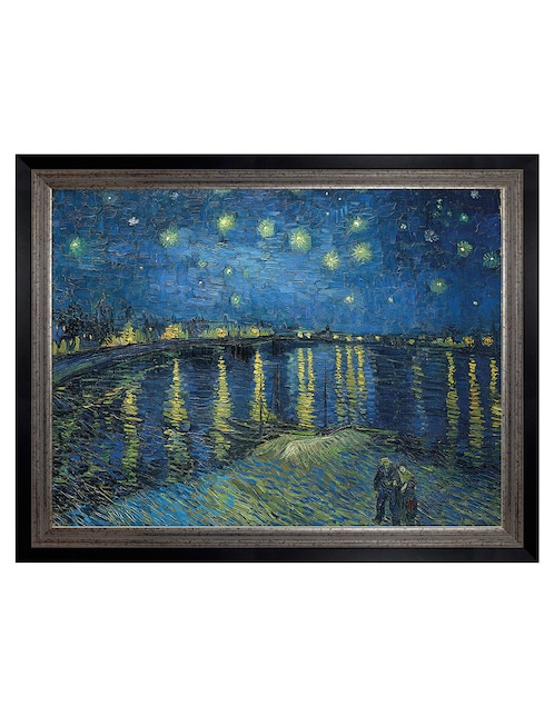 Cuadro decorativo Noche estrellada sobre el Ródano (1888) de Vincent Van Gogh técnica mixta 1