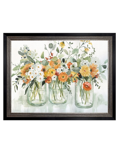 Cuadro decorativo Tres bellezas de Carol Robinson técnica mixta 1