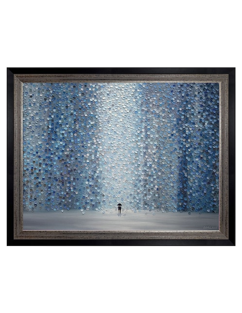 Cuadro decorativo Lluvia azul de Ekaterina Ermilkina técnica mixta Cuadros Jr