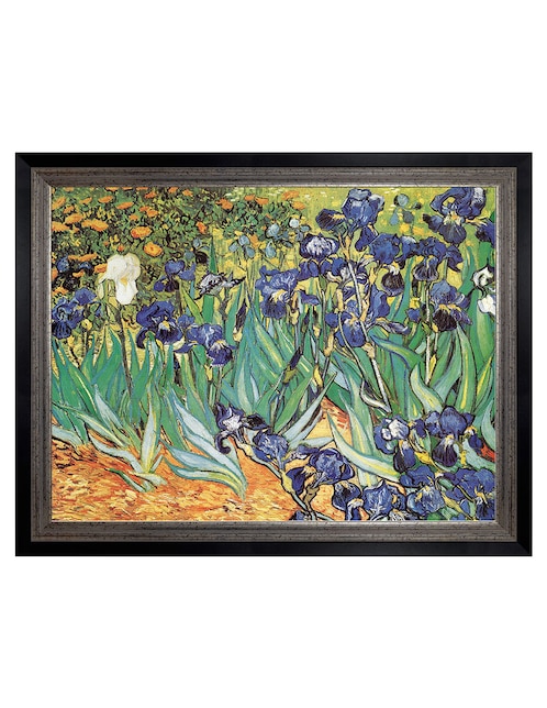 Cuadro decorativo Van Gogh – Jardín de iris de Portfolio Arts Group técnica mixta 1