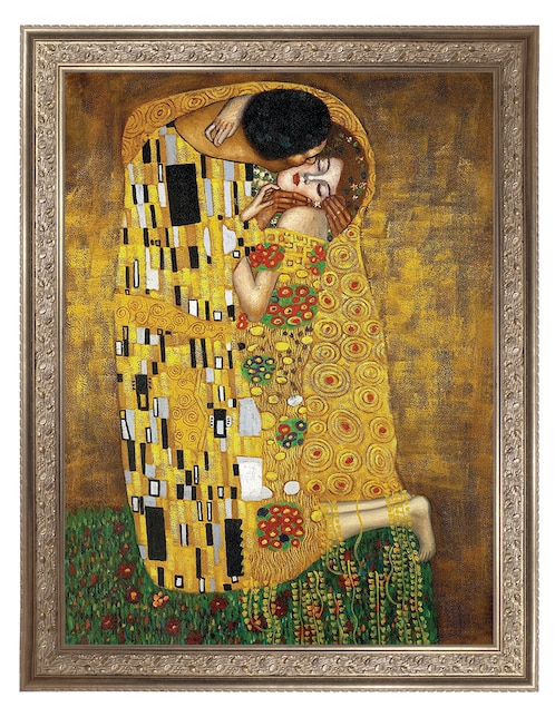 Cuadro decorativo El beso eterno de Gustav Klimt técnica mixta 1