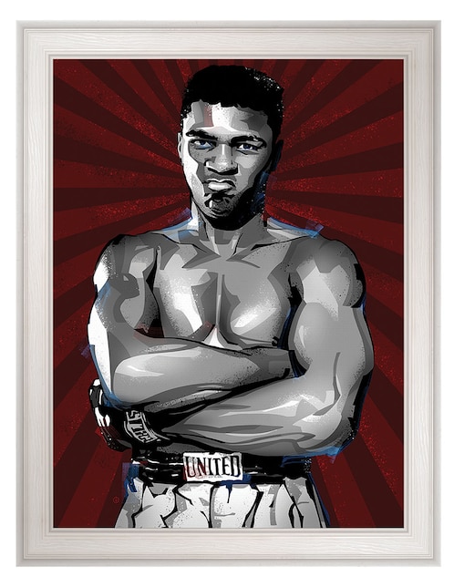Cuadro decorativo El mejor boxeador de todos los tiempos de Nikita Abakumov técnica mixta 1