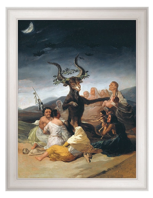 Cuadro decorativo Arte del aquelarre de Franciso de Goya técnica mixta 1