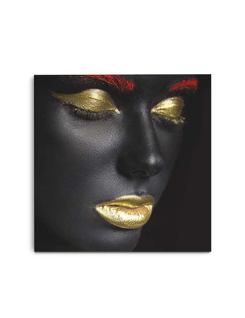 Cuadro decorativo canvas art mx deslumbrante maquillaje con barniz a registro