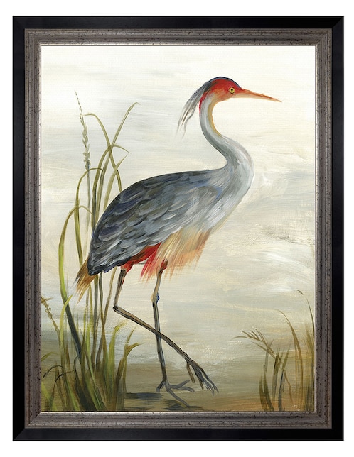 Cuadro decorativo Garza gris de Aimee Wilson técnica mixta Cuadros Jr