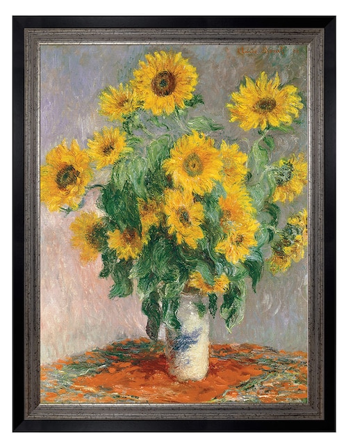 Cuadro decorativo Monet – Girasoles de Portfolio Arts Group técnica mixta 1