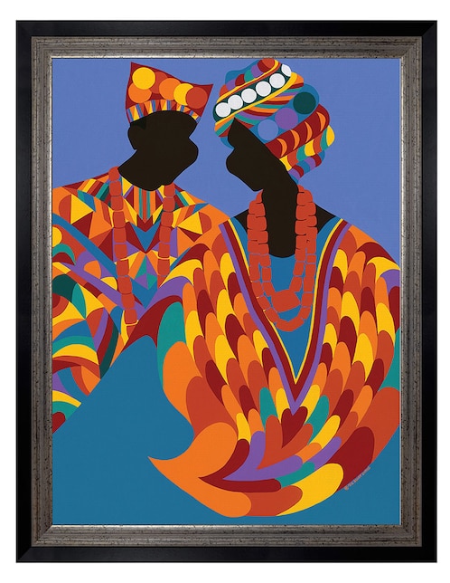 Cuadro decorativo Mawu-Lisa deidad dual de la creación de Synthia SAINT JAMES técnica mixta Cuadros Jr