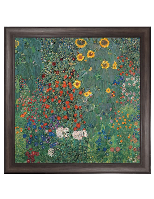 Cuadro decorativo Jardín con girasoles de Gustav Klimt técnica mixta 1