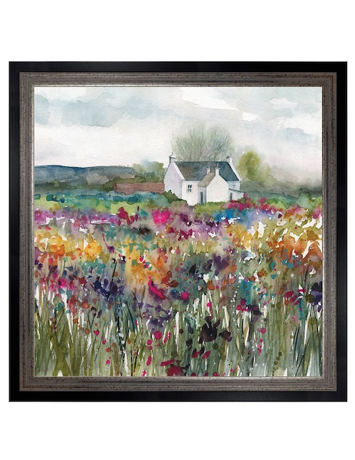 Cuadro decorativo Cabaña de flores silvestres de Carol Robinson técnica mixta 1